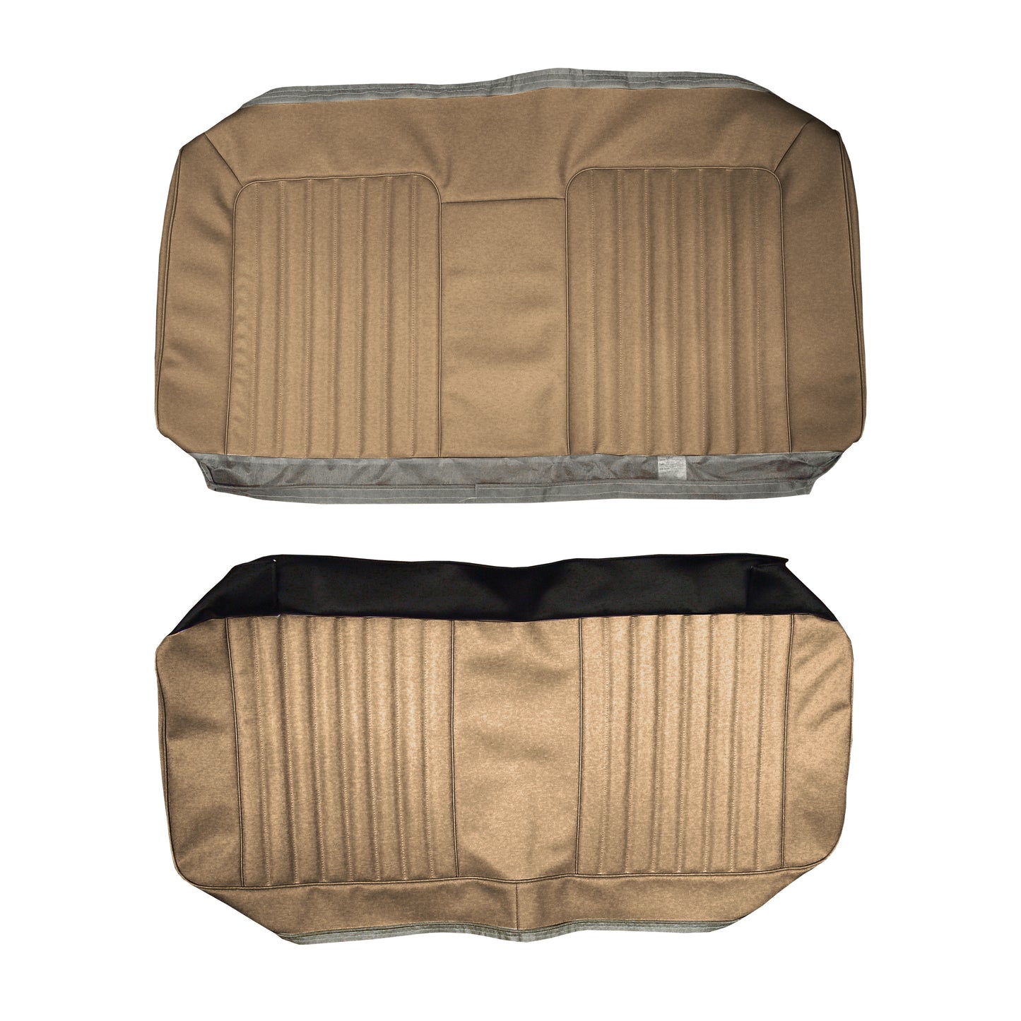 72 GTO/LEMANS SPORT HARDTOP REAR UPHOLSTERY - SADDLE