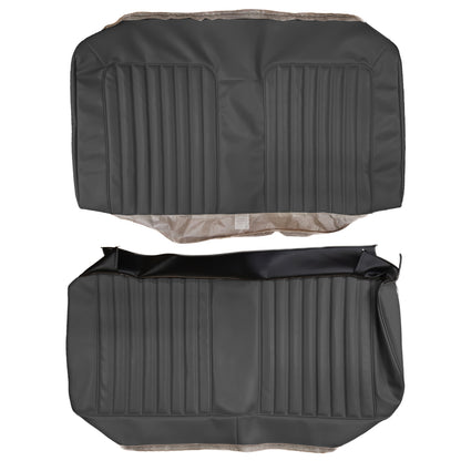 72 LEMANS SPORT CONVERTIBLE REAR UPHOLSTERY - BLACK