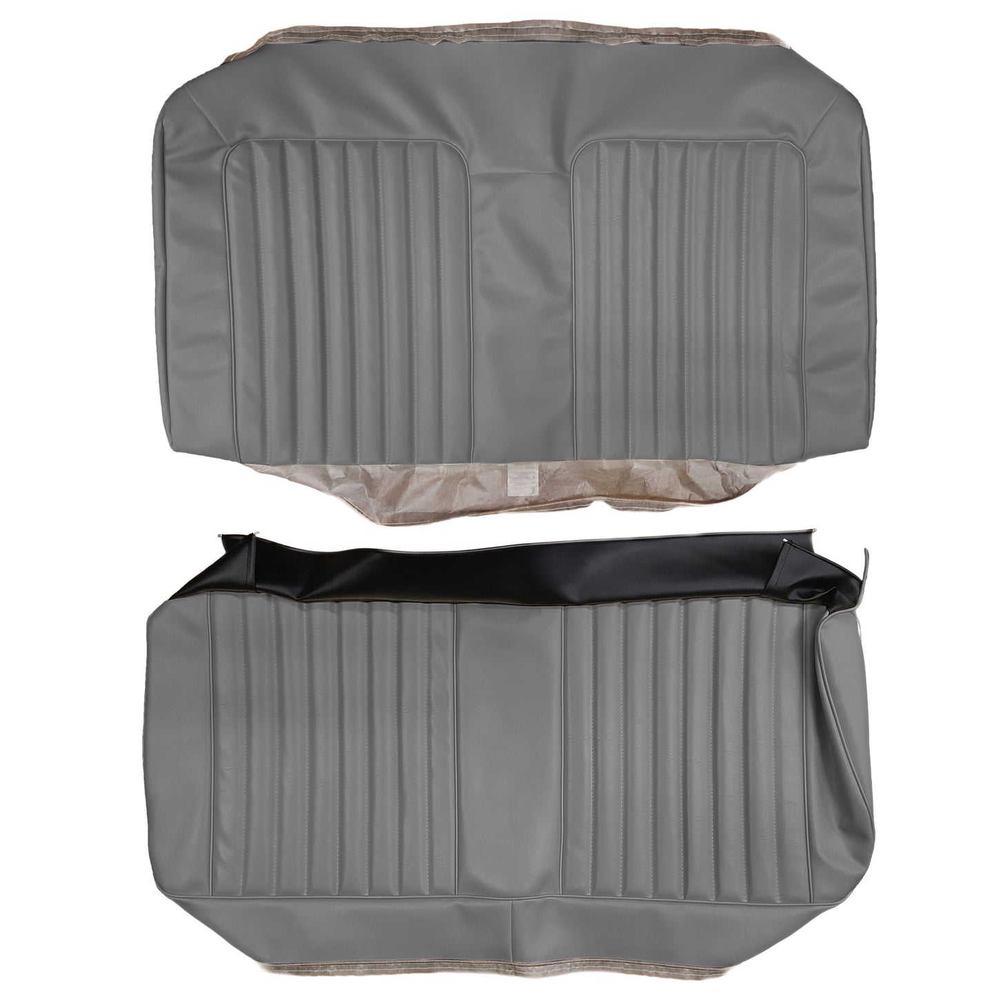 72 LEMANS SPORT CONVERTIBLE REAR UPHOLSTERY - PEWTER