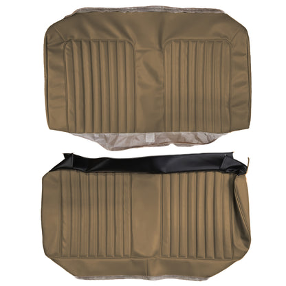 72 LEMANS SPORT CONVERTIBLE REAR UPHOLSTERY - SADDLE
