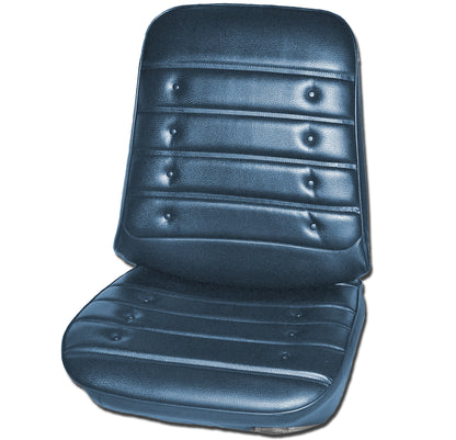 72 CUTLASS 'S'/442 BUCKET SEAT UPHOLSTERY - BLUE