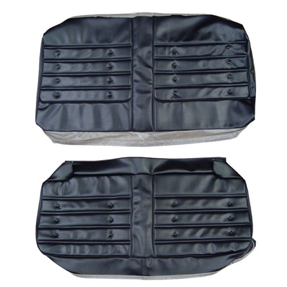 72 CUTLASS 'S'/442 HARDTOP COUPE REAR UPHOLSTERY - BLACK