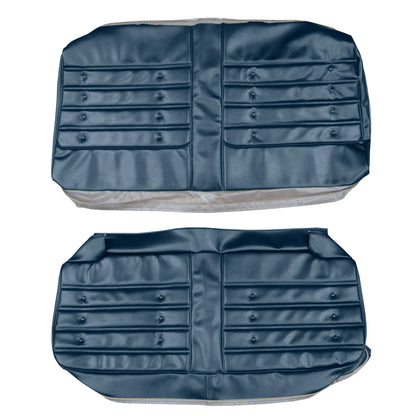 72 CUTLASS 'S'/442 HARDTOP COUPE REAR UPHOLSTERY - BLUE