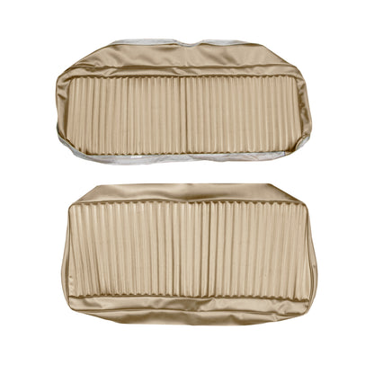 73 DART SPORT/DUSTER "STANDARD" FOLD-DOWN REAR REAR UPHOLSTERY - LSRM METALLIC PARCHMENT/PARCHMENT