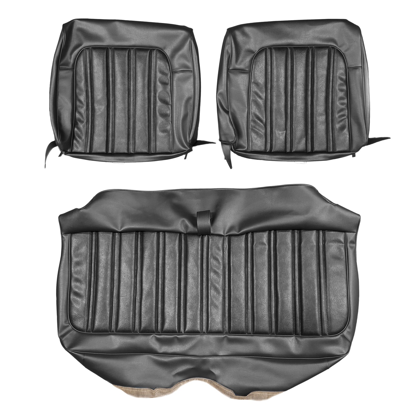 73 CHARGER/SATELLITE/ROADRUNNER SPLIT BENCH UPHOLSTERY - BLACK