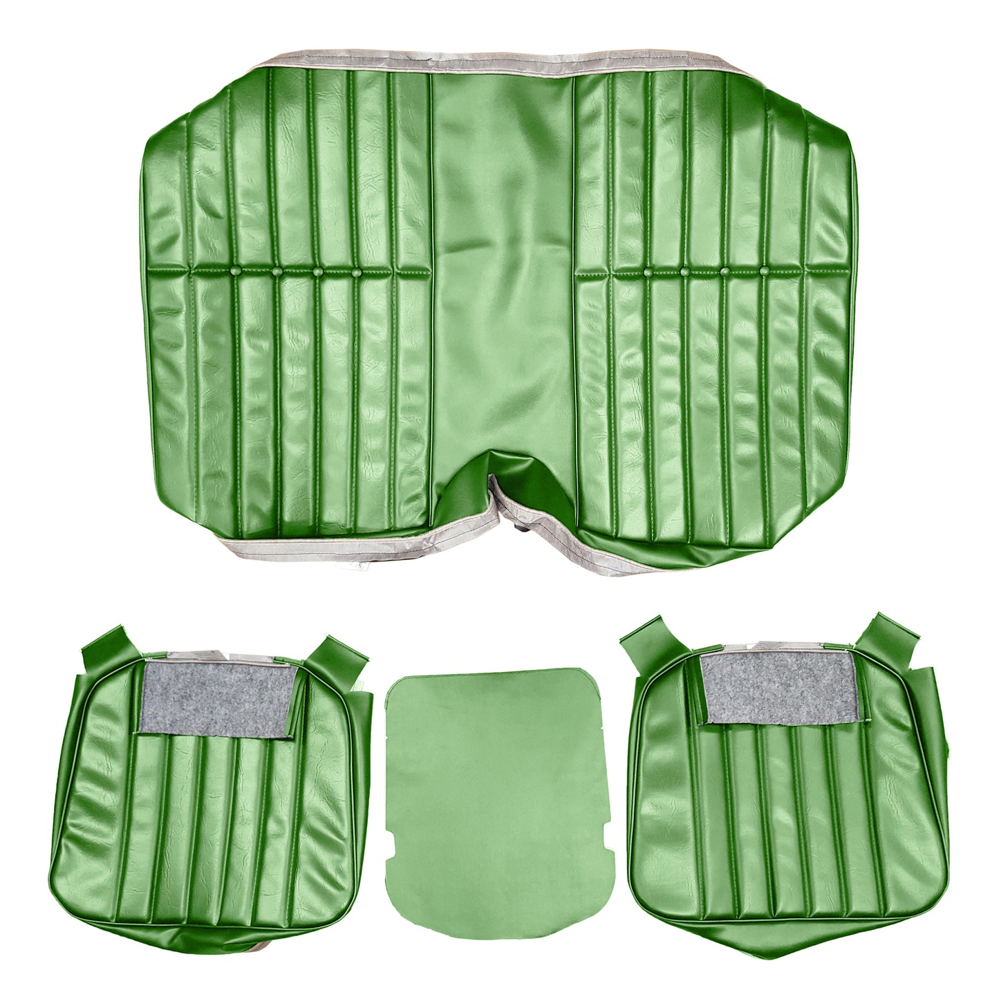 74 CAMARO "STANDARD" HTP REAR UPHOLSTERY - SRM GREEN