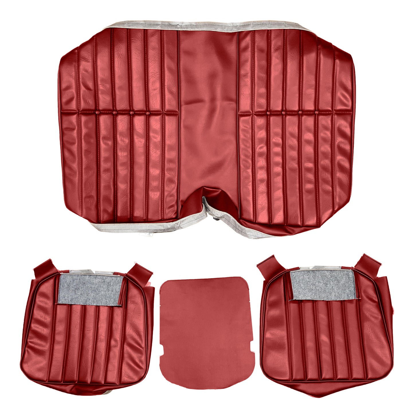 1976 CAMARO "STANDARD" HTP REAR UPHOLSTERY - FIRETHORN