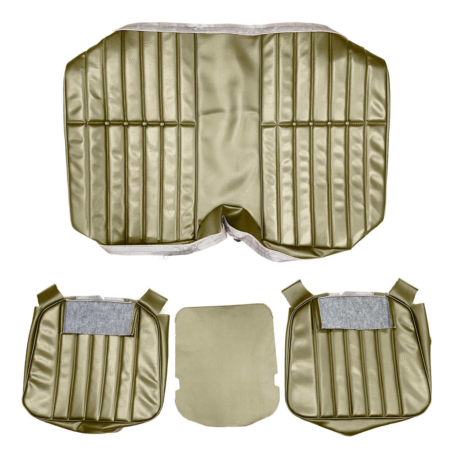 73-74 CAMARO "STANDARD" HTP REAR UPHOLSTERY - SANDALWOOD