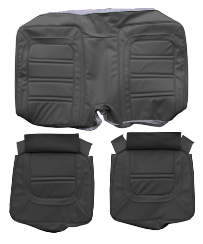 73-75 FIREBIRD/TRANS AM "DELUXE" HARDTOP REAR UPHOLSTERY - BLACK