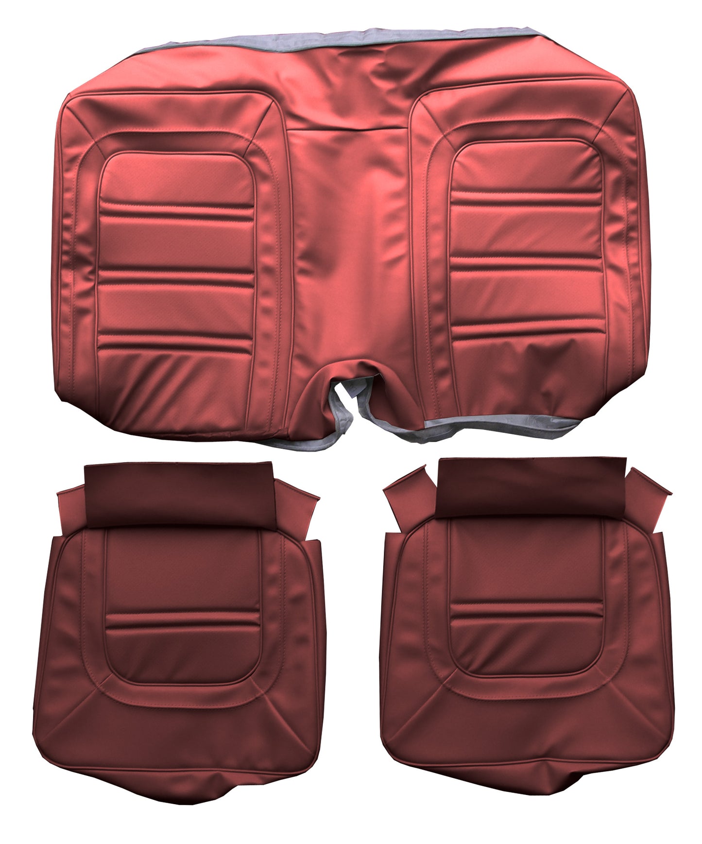 73/75 FIREBIRD/TRANS AM "DELUXE" HARDTOP REAR UPHOLSTERY - RED
