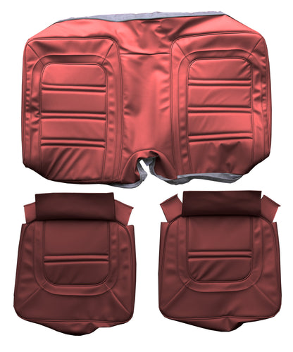 73/75 FIREBIRD/TRANS AM "DELUXE" HARDTOP REAR UPHOLSTERY - RED