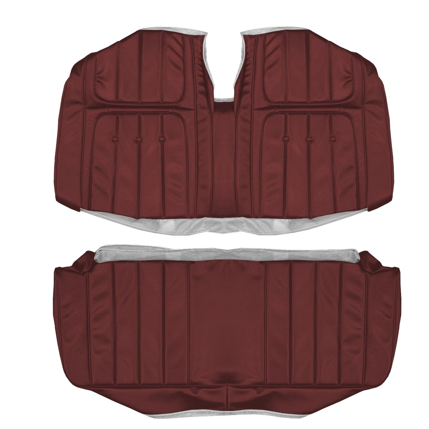 74 RIVIERA HARDTOP REAR UPHOLSTERY - BURGUNDY
