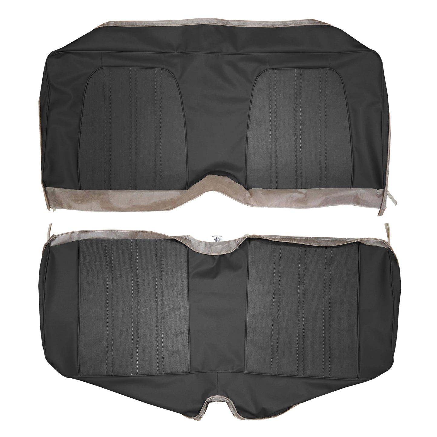 74 JAVELIN/AMX/MATADOR HARDTOP REAR UPHOLSTERY - SRM BLACK KNIT/BLACK