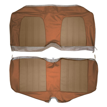 74 JAVELIN/AMX/MATADOR HARDTOP REAR UPHOLSTERY - SRM CINNAMON KNIT/SRM BROWN