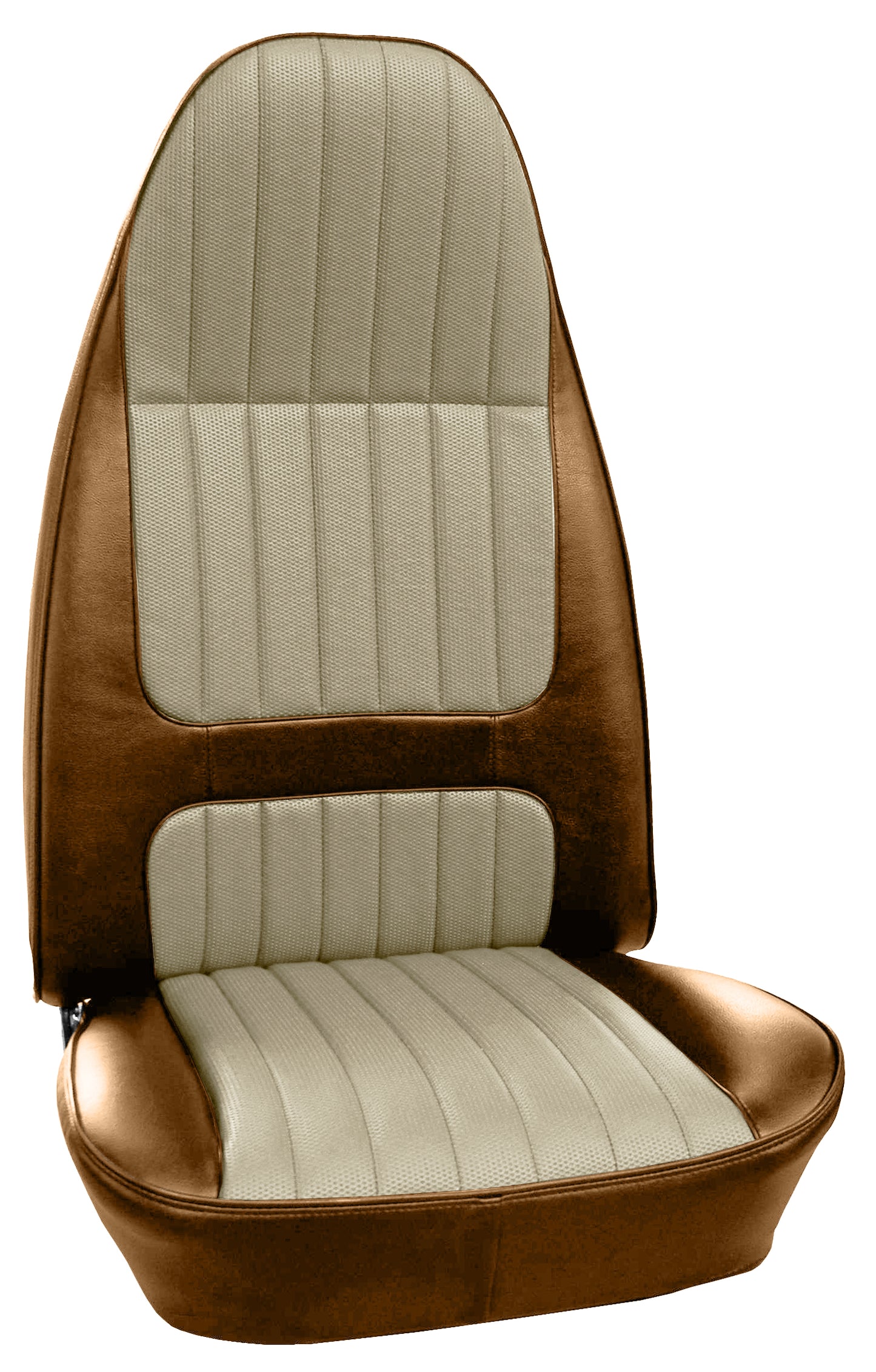 1974 AMC GREMLIN/HORNET BUCKET SEAT UPHOLSTERY - PARCHMENT/BROWN