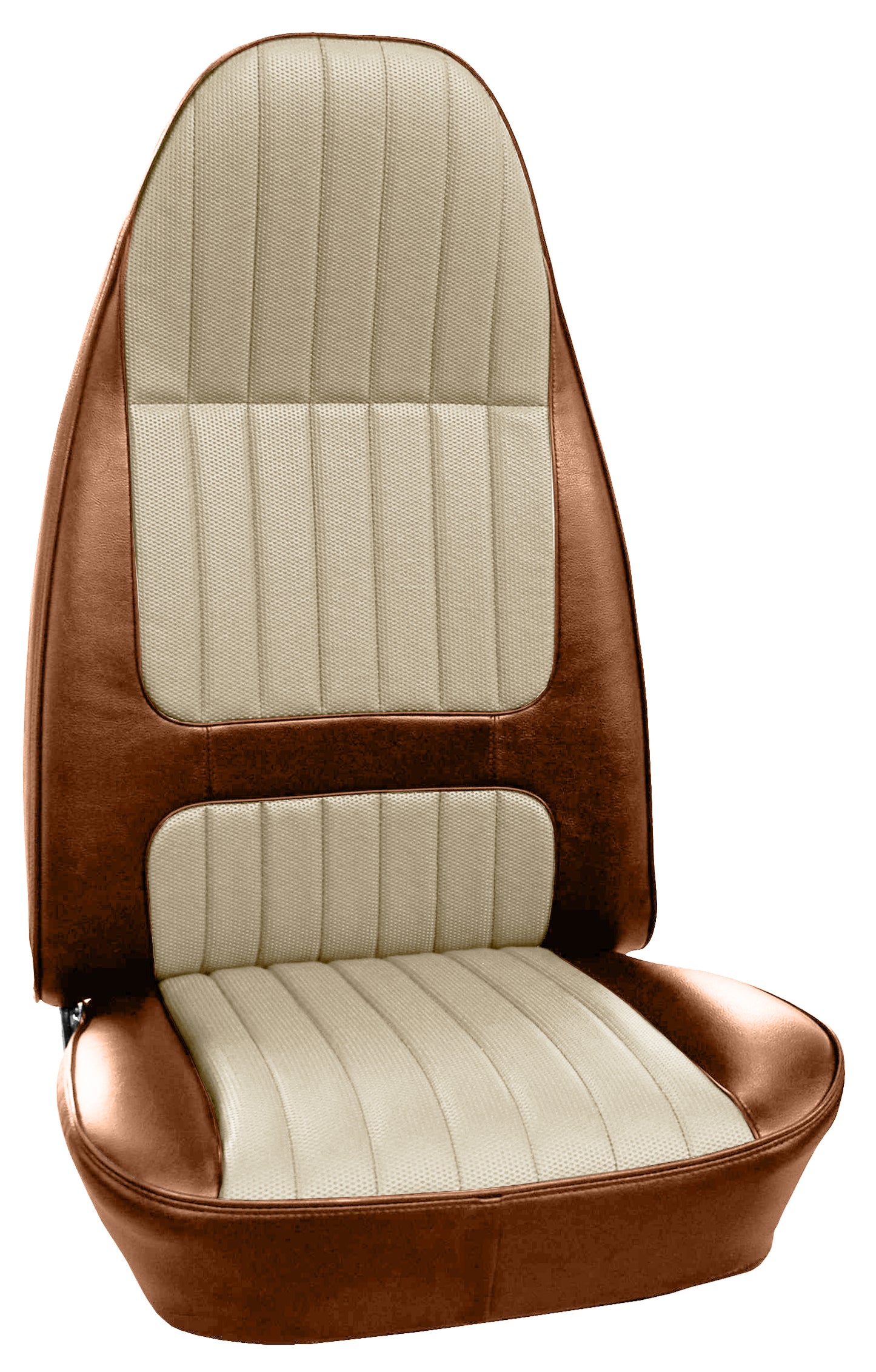 74 GREMLIN/HORNET BUCKET SEAT UPHOLSTERY - UPHOLSTERY - PARCHMENT/SRM BROWN