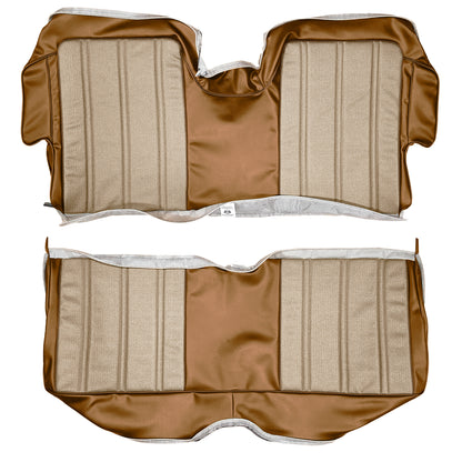 1974 AMC MATADOR HARDTOP REAR UPH - PARCHMENT/SRM BROWN
