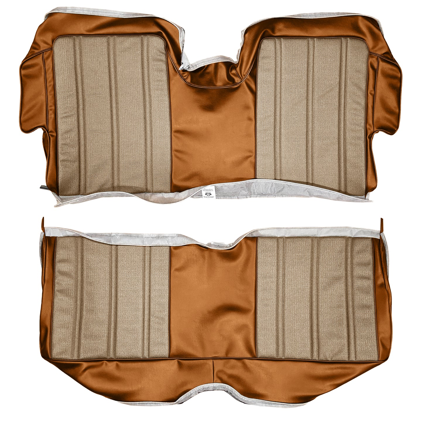 74 MATADOR HARDTOP REAR UPHOLSTERY - SRM CINNAMON KNIT/SRM BROWN