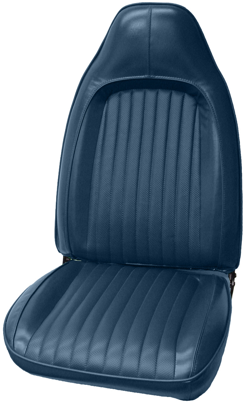 74 BARRACUDA/CHALLENGER BUCKET SEAT UPHOLSTERY - BLUE