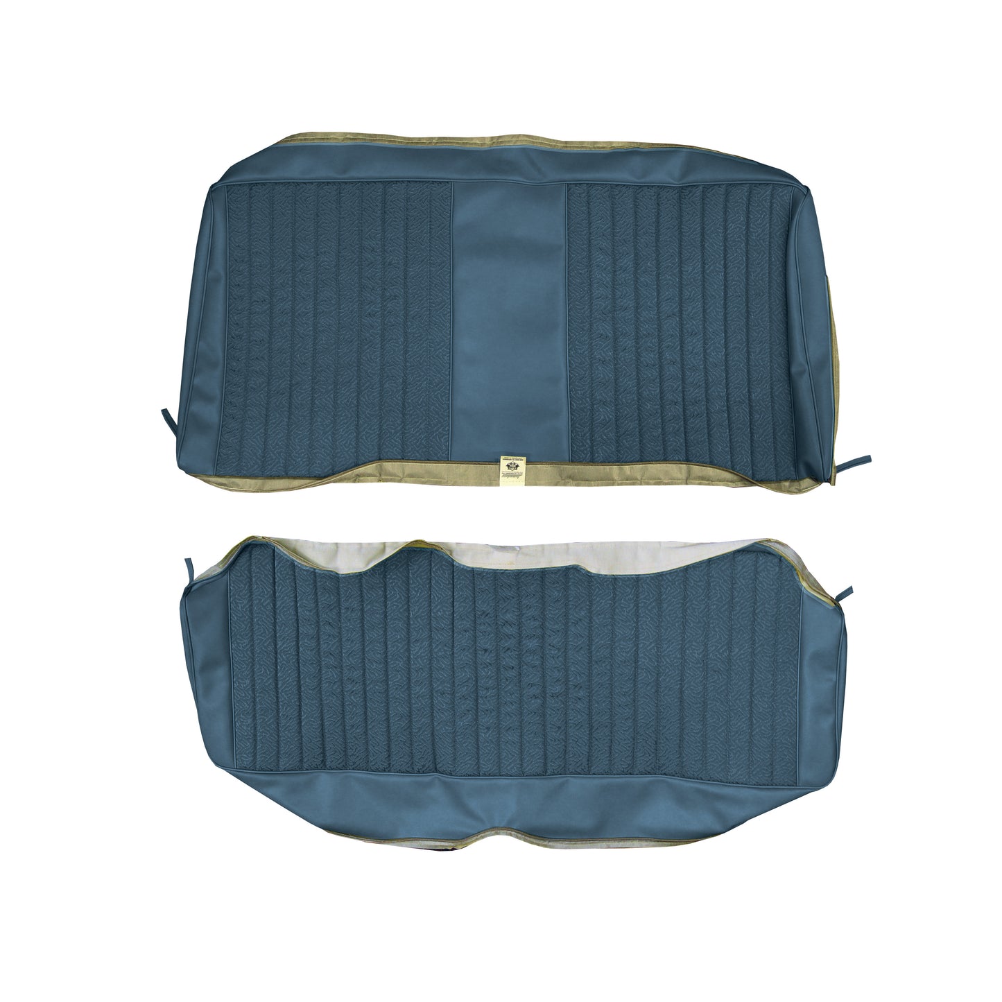 74 DART SWINGER/SCAMP HARDTOP REAR UPHOLSTERY - SRM BLUE CLOTH/BLUE