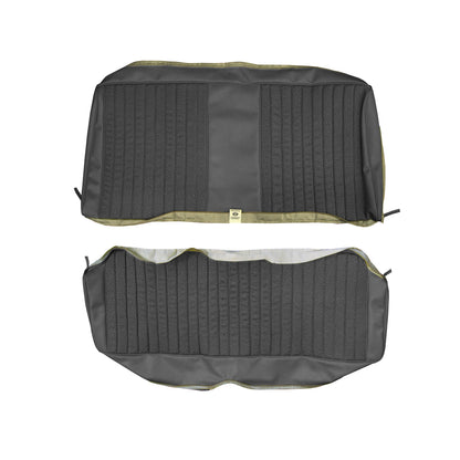 75 DART SWINGER/SCAMP HARDTOP REAR UPHOLSTERY - SRM BLACK CLOTH/BLACK