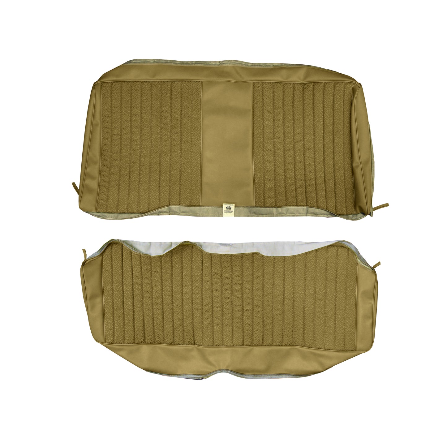 75 DART SWINGER/SCAMP HARDTOP REAR UPHOLSTERY - SRM GOLD CLOTH/GOLD