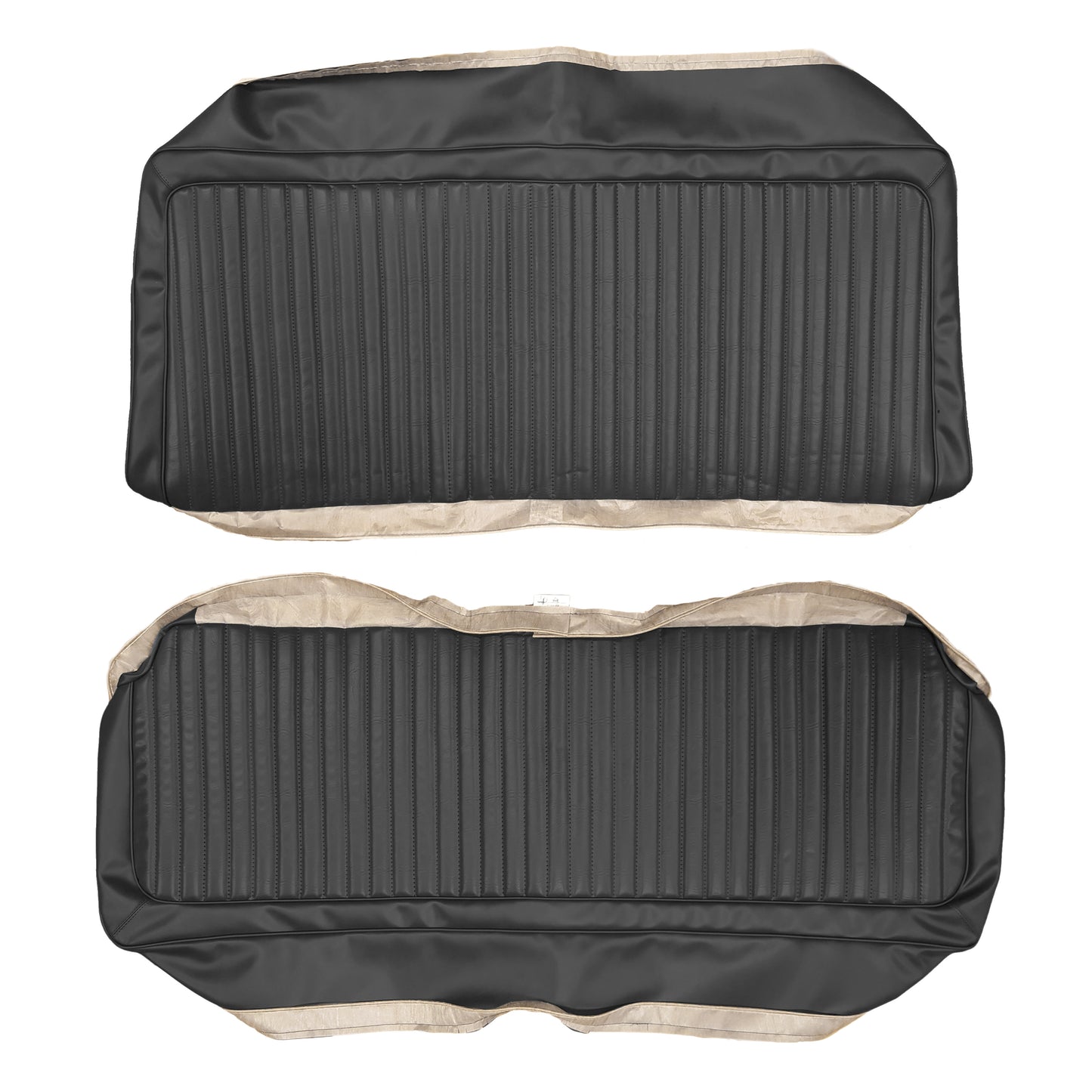 74-76 DART SPORT/DUSTER "STANDARD" FIXED REAR UPHOLSTERY - BLACK