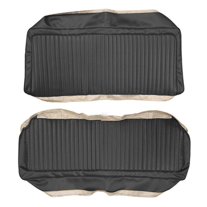 74-76 DART SPORT/DUSTER "STANDARD" FIXED REAR UPHOLSTERY - BLACK