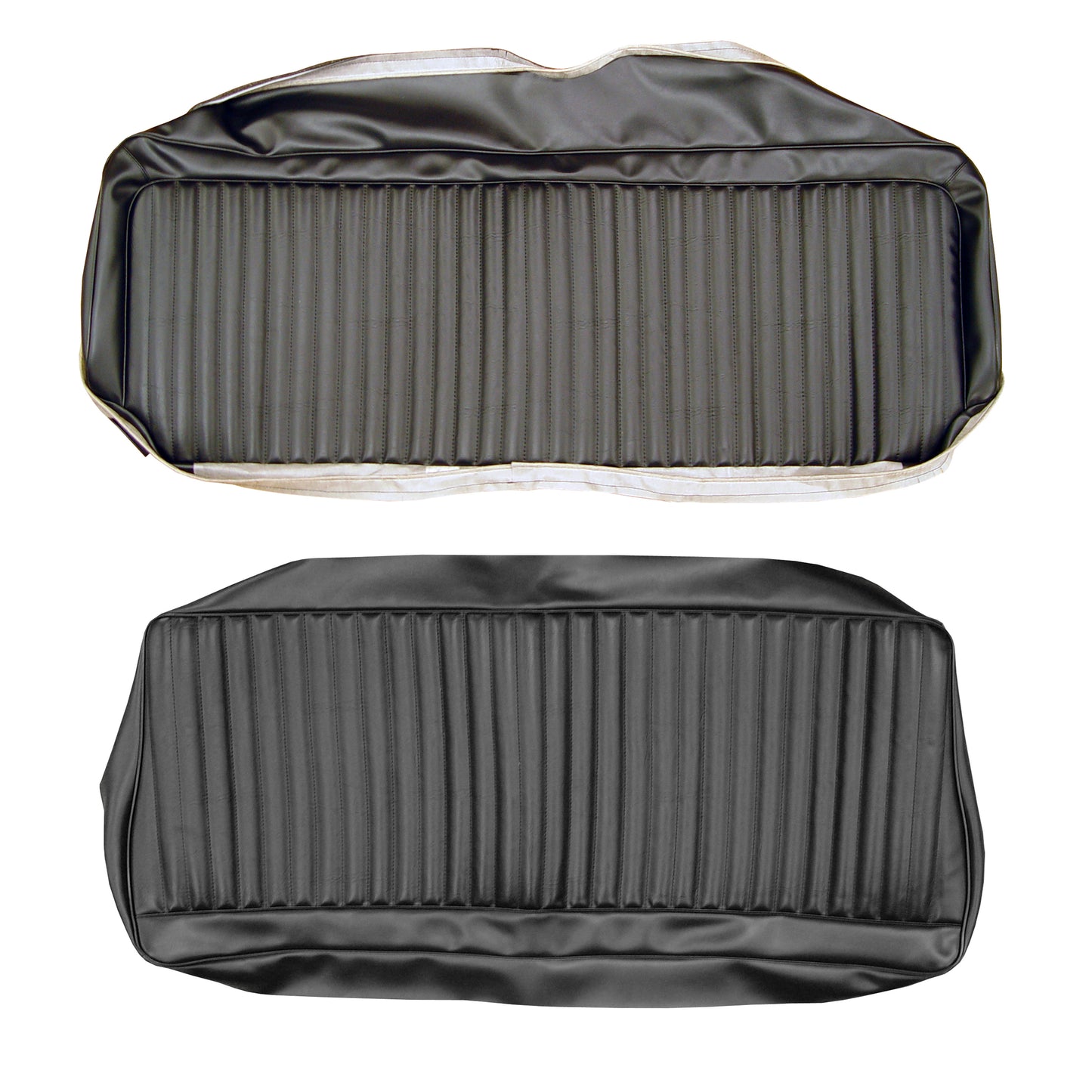 74-76 DART SPORT/DUSTER "STANDARD" FOLD-DOWN REAR UPHOLSTERY - BLACK