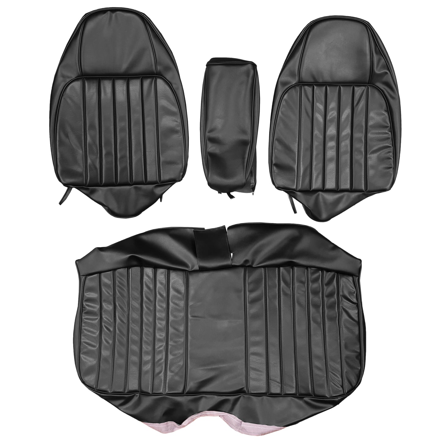 74 CHARGER SE SPLIT BENCH W/ C.A.R. UPHOLSTERY - BLACK