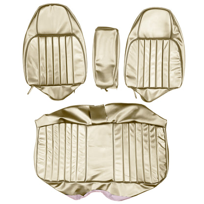 74 CHARGER SE SPLIT BENCH W/ C.A.R. UPHOLSTERY - SRM METALLIC PARCHMENT/PARCHMENT