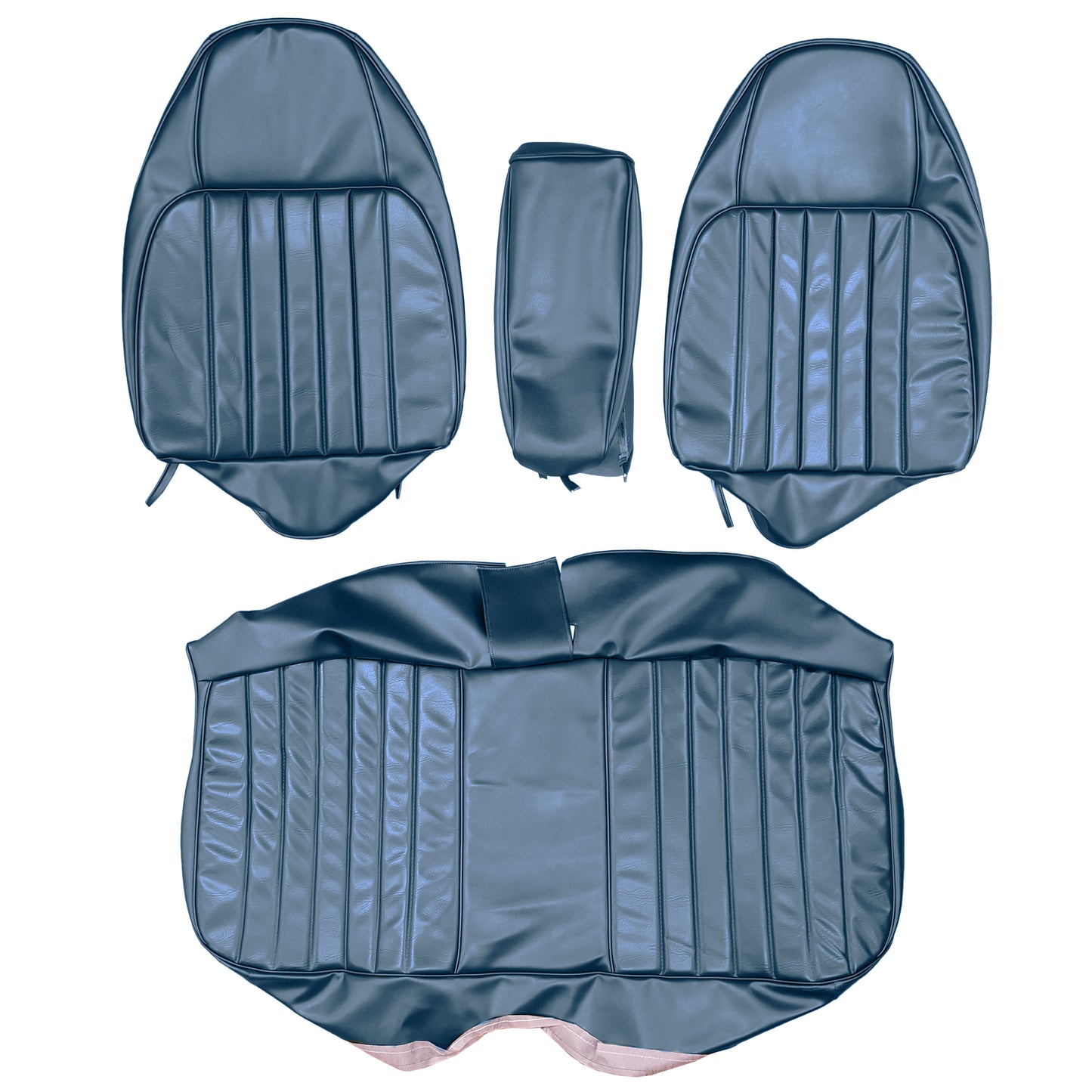 74 CHARGER SE SPLIT BENCH W/ C.A.R. UPHOLSTERY - BLUE