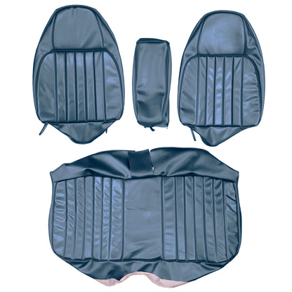 74 CHARGER SE SPLIT BENCH W/ C.A.R. UPHOLSTERY - BLUE