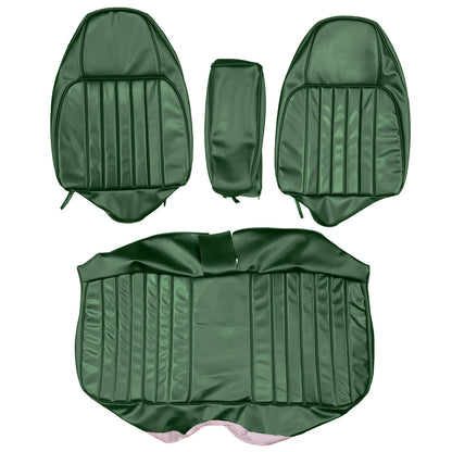 74 CHARGER SE SPLIT BENCH W/ C.A.R. UPHOLSTERY - JADE GREEN