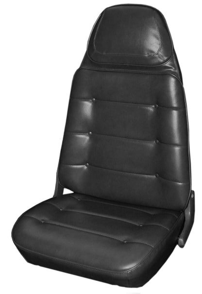 74 CHARGER/SATELLITE/ROADRUNNER BUCKET SEAT UPHOLSTERY - BLACK