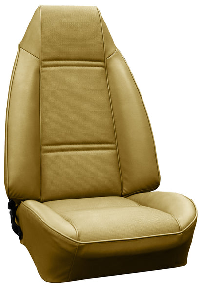 74 CAMARO "DELUXE" BUCKET SEAT UPHOLSTERY - SADDLE