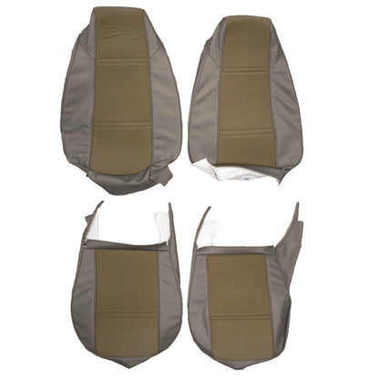 74 CAMARO "DELUXE" BUCKET SEAT CLOTH UPHOLSTERY - SRM TAUPE RIBBED CLOTH/SRM TAUPE