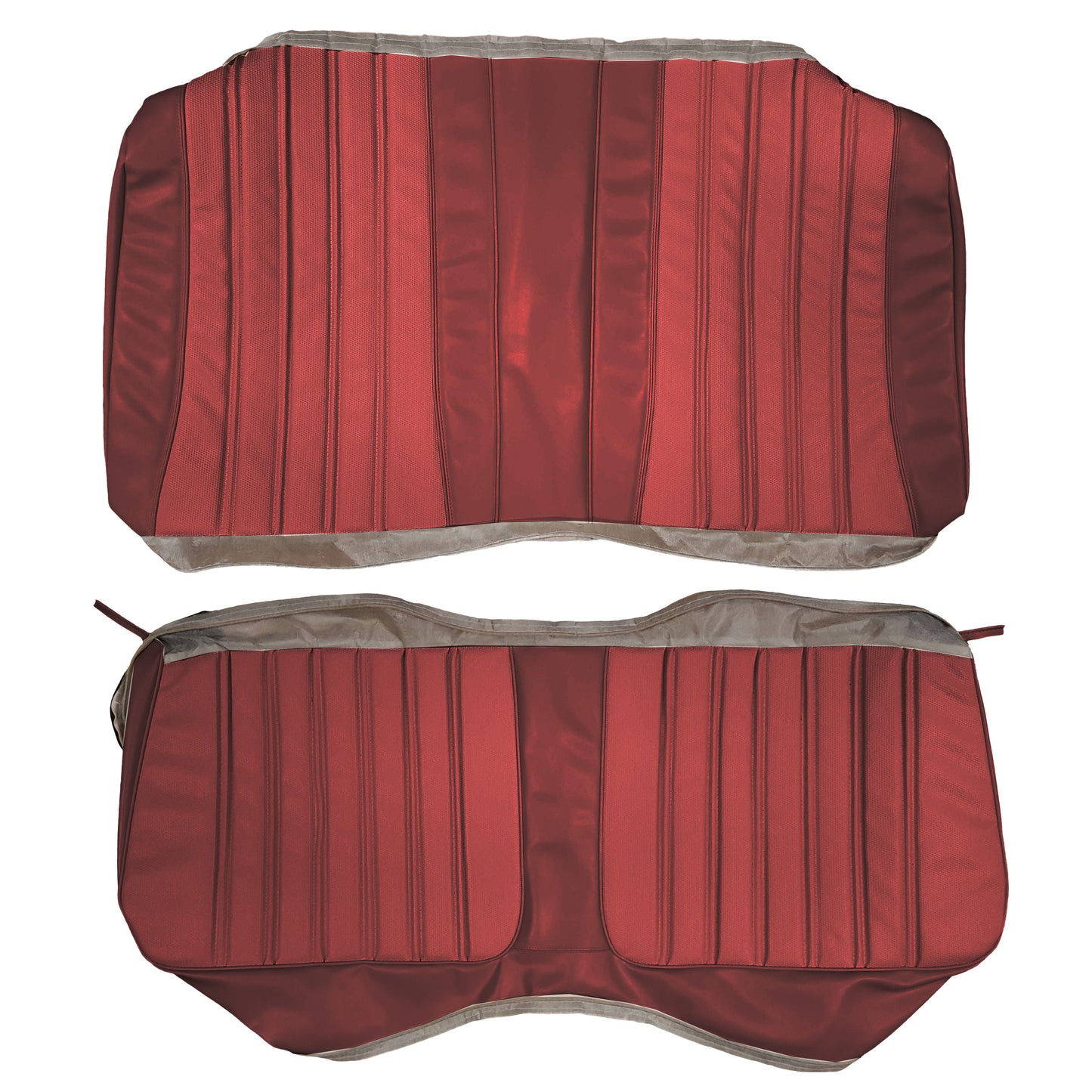 76 VOLARE/ASPEN/ROADRUNNER HARDTOP REAR UPHOLSTERY - SRM DARK RED/DARK RED
