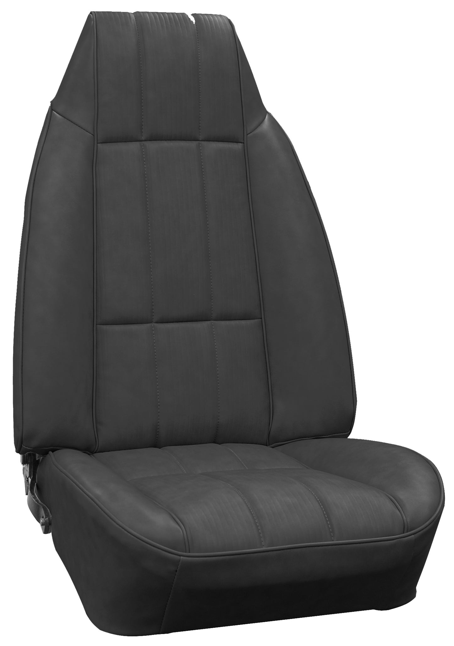 77 CAMARO "DELUXE" BUCKET SEAT UPHOLSTERY - UPHOLSTERY - BLACK