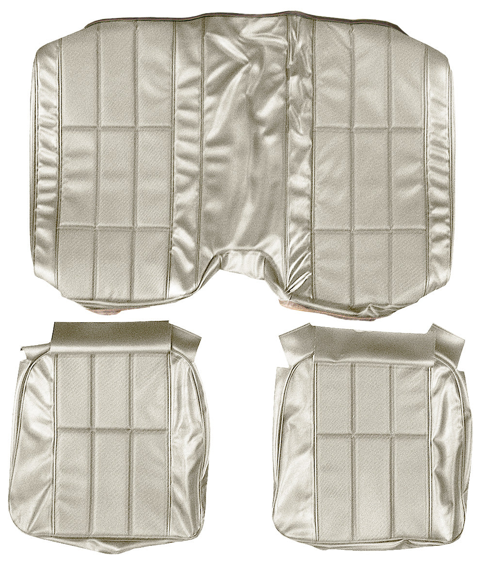 77 CAMARO "DELUXE" HARDTOP REAR UPHOLSTERY - UPHOLSTERY - WHITE