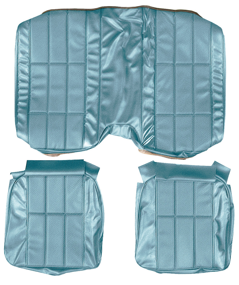 77 CAMARO "DELUXE" HARDTOP REAR UPHOLSTERY - UPHOLSTERY - BLUE