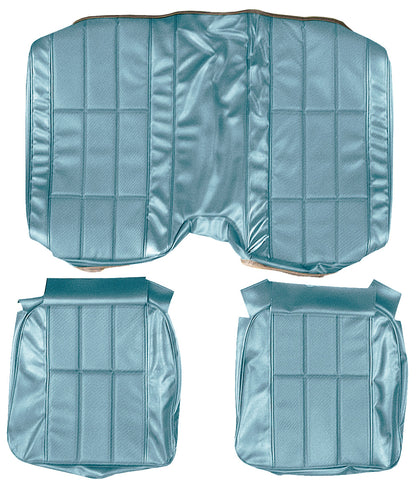 77 CAMARO "DELUXE" HARDTOP REAR UPHOLSTERY - UPHOLSTERY - BLUE