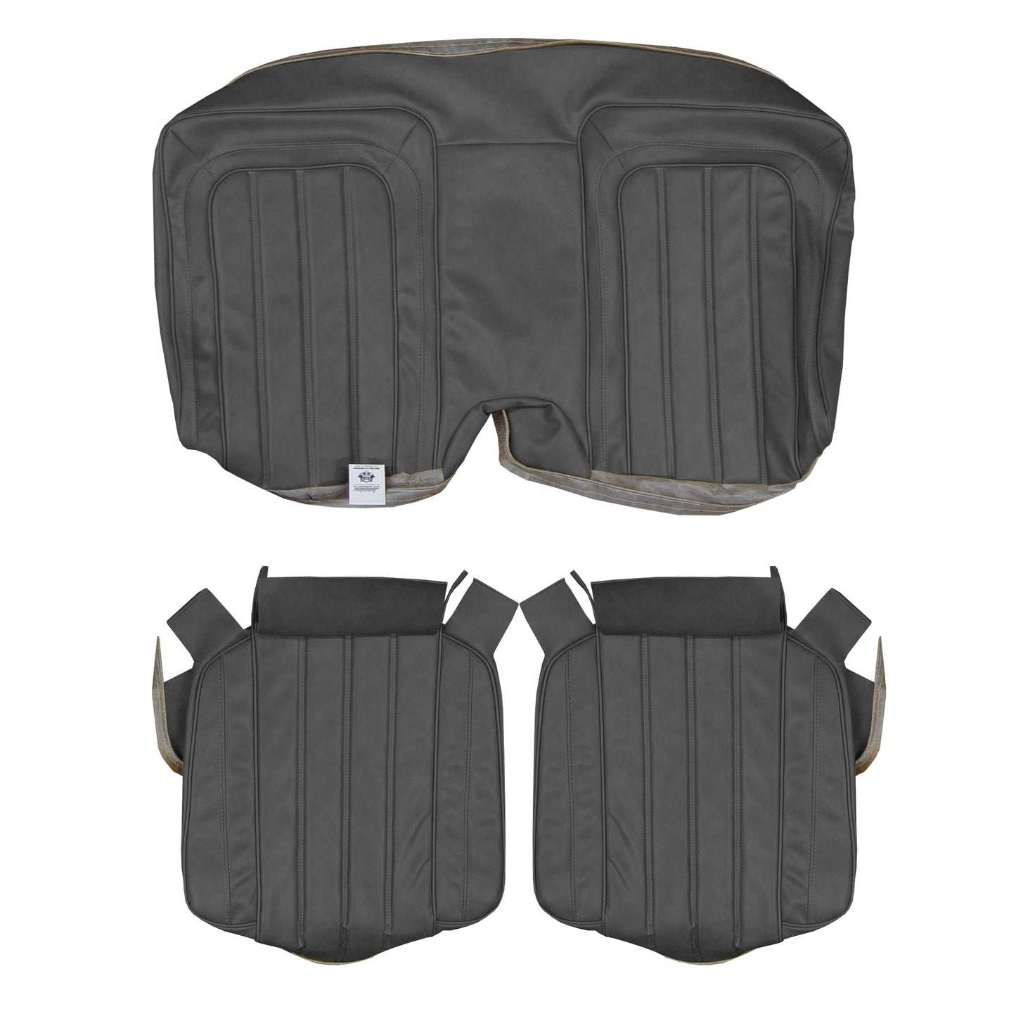 77 FIREBIRD/TRANS AM "DELUXE" HARDTOP REAR UPHOLSTERY - BLACK
