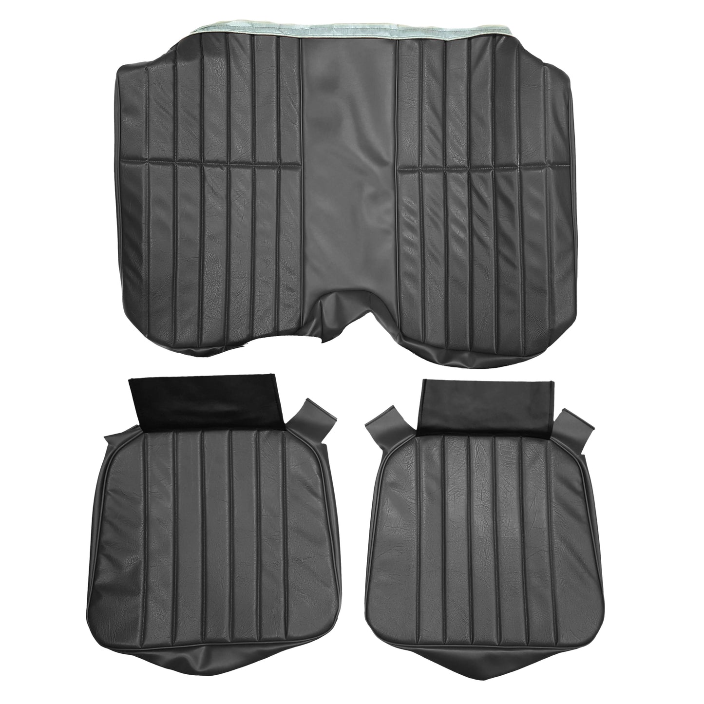 78-79 CAMARO "STANDARD" HARDTOP REAR UPHOLSTERY - BLACK