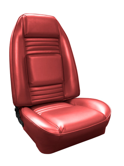 81 FIREBIRD/TRANS AM "DELUXE" BUCKET SEAT UPHOLSTERY - RED