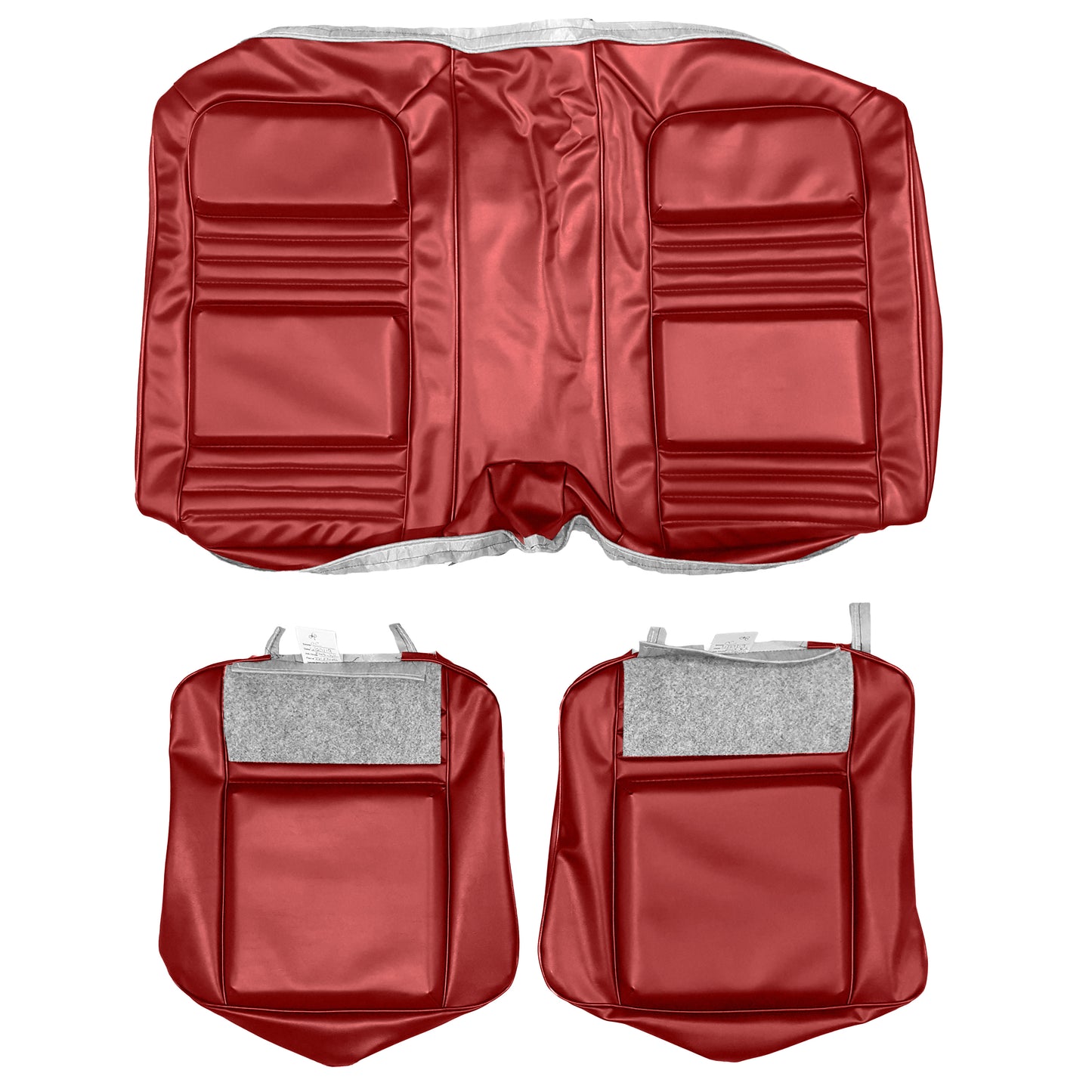 81 FIREBIRD/TRANS AM "DELUXE" HARDTOP REAR UPHOLSTERY - RED