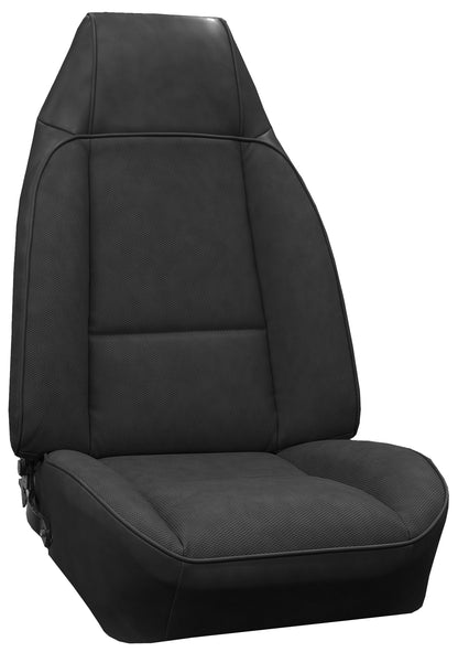 79 CAMARO "DELUXE" BUCKET SEAT UPHOLSTERY - BLACK