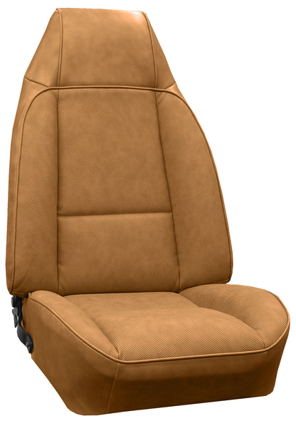 79 CAMARO "DELUXE" BUCKET SEAT UPHOLSTERY - CAMEL TAN
