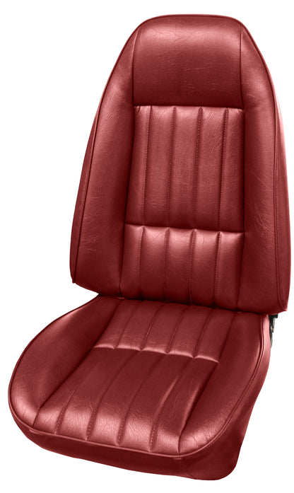 80 CAMARO "STANDARD" BUCKET SEAT UPHOLSTERY - CARMINE