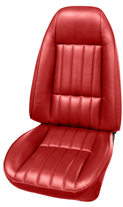 81 CAMARO "STANDARD" BUCKET SEAT UPHOLSTERY - RED